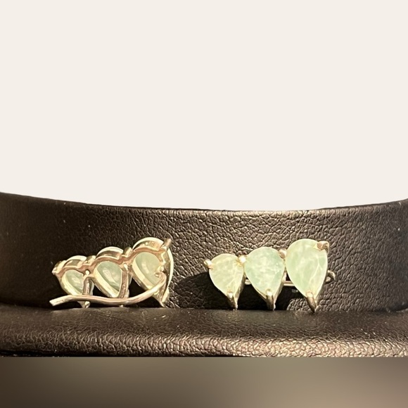 Amazonite Sterling Silver Climber Earrings - Picture 2 of 4